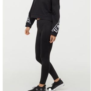 H&M Sport black leggings